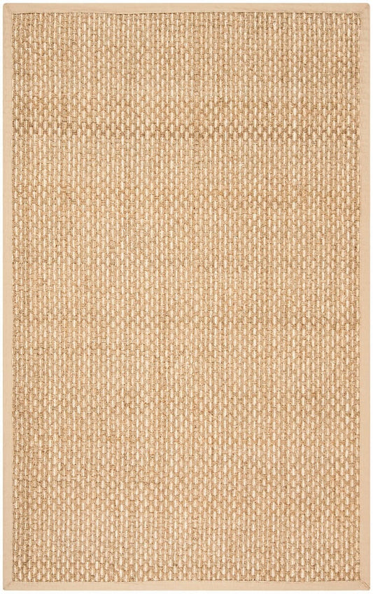 Safavieh Natural Fiber Nf118A Natural / Beige Solid Color Area Rug