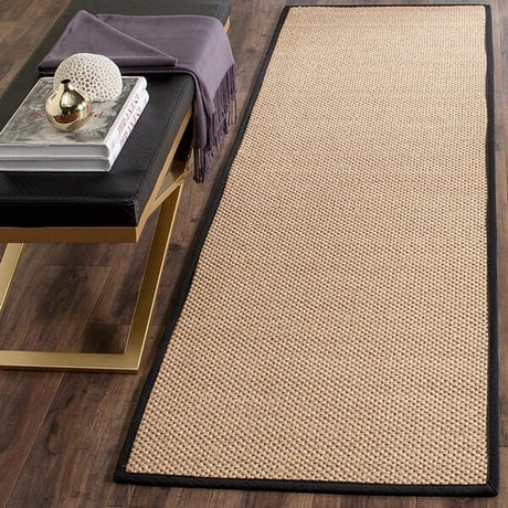 Safavieh Natural Fiber Nf141A Maize / Black Rugs.