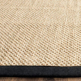 Safavieh Natural Fiber Nf141A Maize / Black Rugs.