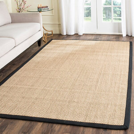 Safavieh Natural Fiber Nf141A Maize / Black Rugs.