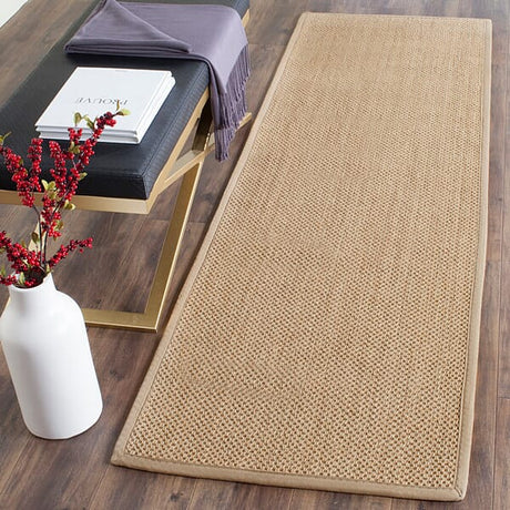 Safavieh Natural Fiber Nf141B Maize / Linen Rugs.