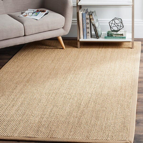 Safavieh Natural Fiber Nf141B Maize / Linen Rugs.