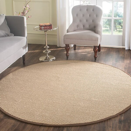 Safavieh Natural Fiber Nf141C Maize / Brown Rugs.