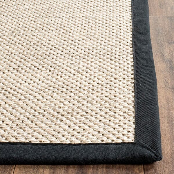 Safavieh Natural Fiber Nf143A Marble / Black Rugs.