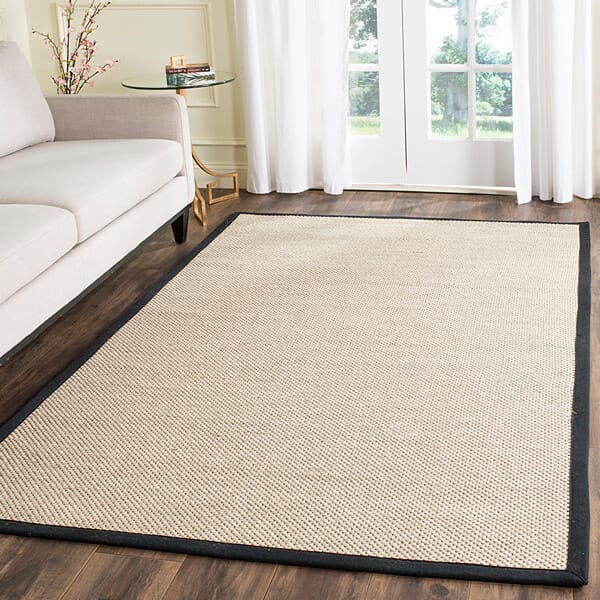 Safavieh Natural Fiber Nf143A Marble / Black Rugs.