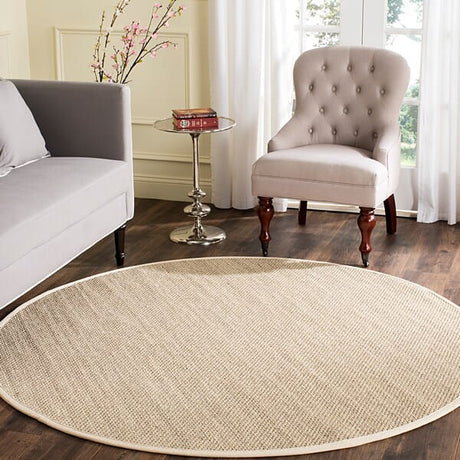 Safavieh Natural Fiber Nf143C Marble / Beige Rugs.