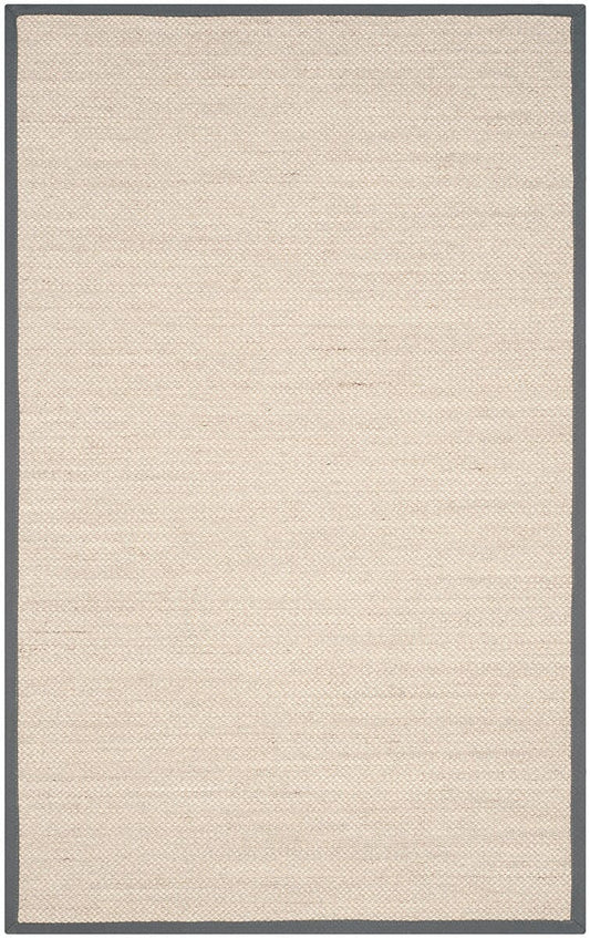 Safavieh Natural Fiber Nf143D Marble / Dark Grey Natural Fiber Area Rug