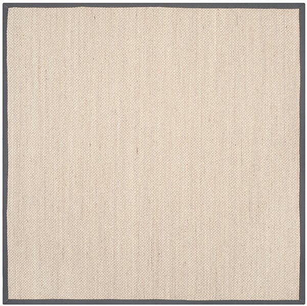 Safavieh Natural Fiber Nf143D Marble / Dark Grey Natural Fiber Area Rug