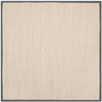 Safavieh Natural Fiber Nf143D Marble / Dark Grey Natural Fiber Area Rug