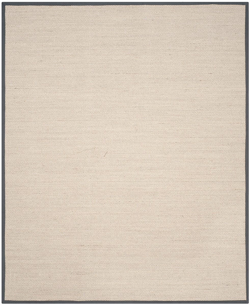 Safavieh Natural Fiber Nf143D Marble / Dark Grey Natural Fiber Area Rug