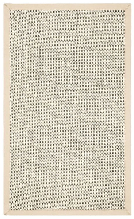 Safavieh Natural Fiber Nf150B Black / Ivory Rugs.