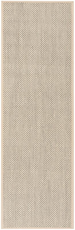 Safavieh Natural Fiber Nf150B Black / Ivory Solid Color Area Rug