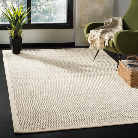 Safavieh Natural Fiber Nf150B Black / Ivory Rugs.