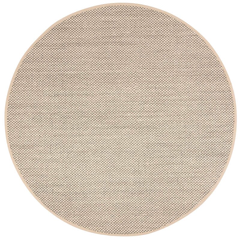 Safavieh Natural Fiber Nf150B Black / Ivory Solid Color Area Rug