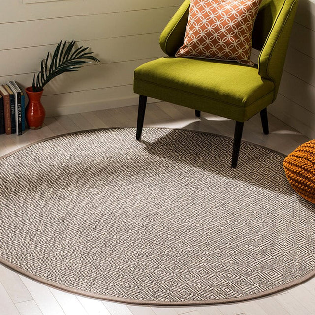 Safavieh Natural Fiber Nf151C Natural / Taupe Rugs.