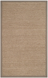 Safavieh Natural Fiber Nf153A Natural / Grey Natural Fiber Area Rug