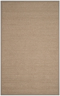 Safavieh Natural Fiber Nf153A Natural / Grey Natural Fiber Area Rug