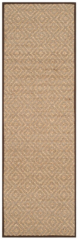 Safavieh Natural Fiber Nf154A Natural / Brown Bordered Area Rug