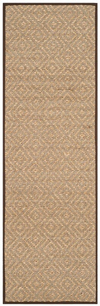 Safavieh Natural Fiber Nf154A Natural / Brown Bordered Area Rug