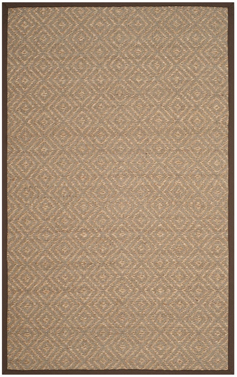 Safavieh Natural Fiber Nf154A Natural / Brown Bordered Area Rug