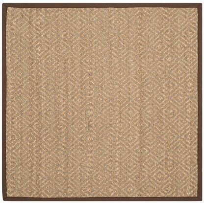 Safavieh Natural Fiber Nf154A Natural / Brown Bordered Area Rug