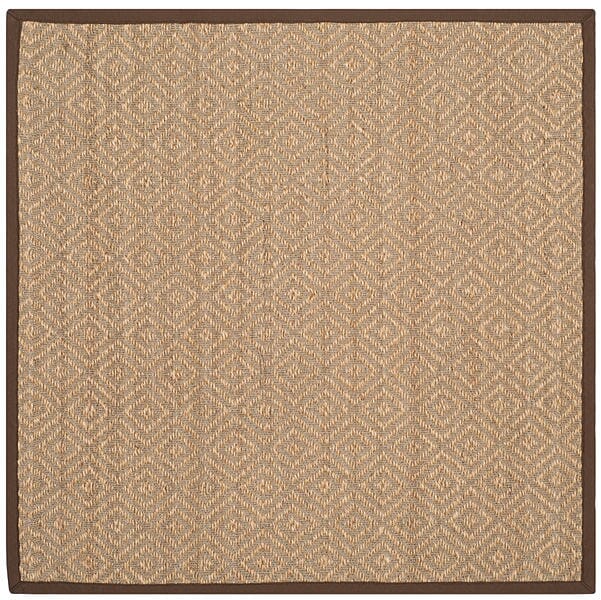 Safavieh Natural Fiber Nf154A Natural / Brown Bordered Area Rug