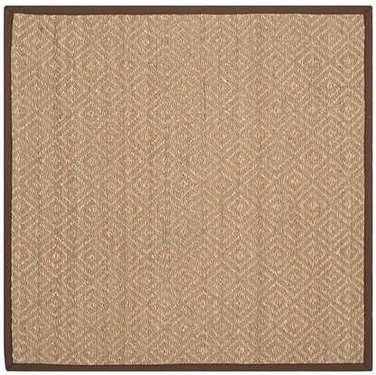 Safavieh Natural Fiber Nf154A Natural / Brown Bordered Area Rug