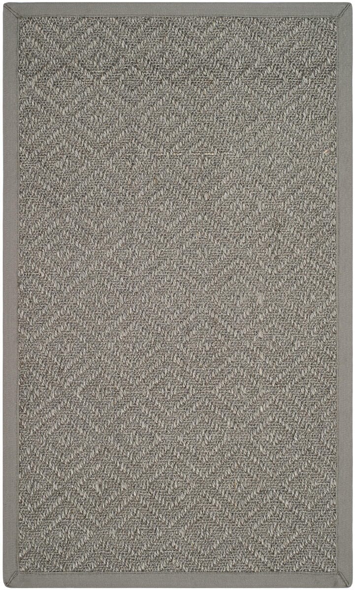 Safavieh Natural Fiber Nf154B Light Grey / Grey Rugs.