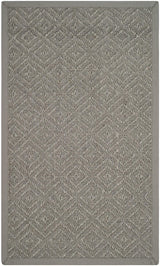 Safavieh Natural Fiber Nf154B Light Grey / Grey Rugs.