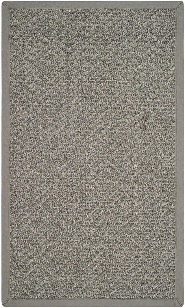 Safavieh Natural Fiber Nf154B Light Grey / Grey Natural Fiber Area Rug