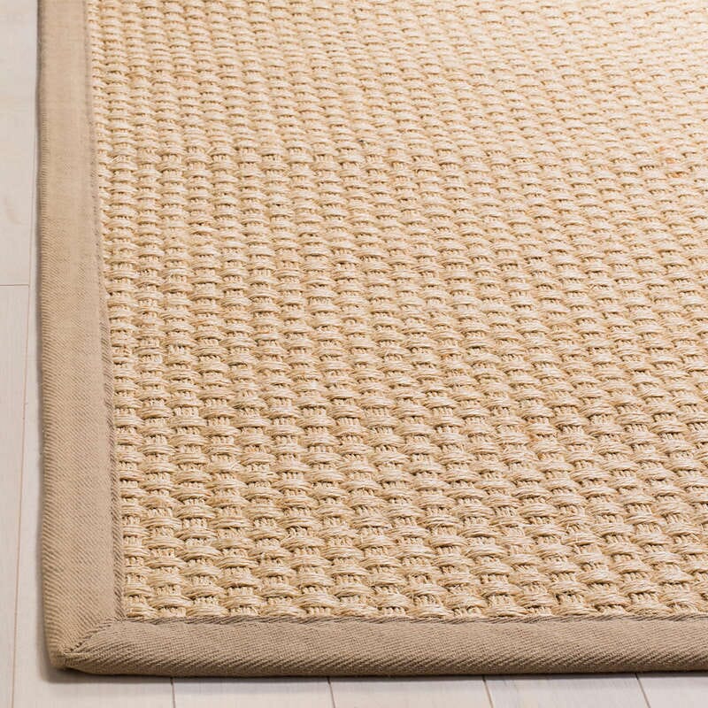 Safavieh Natural Fiber Nf156A Natural / Beige Bordered Area Rug