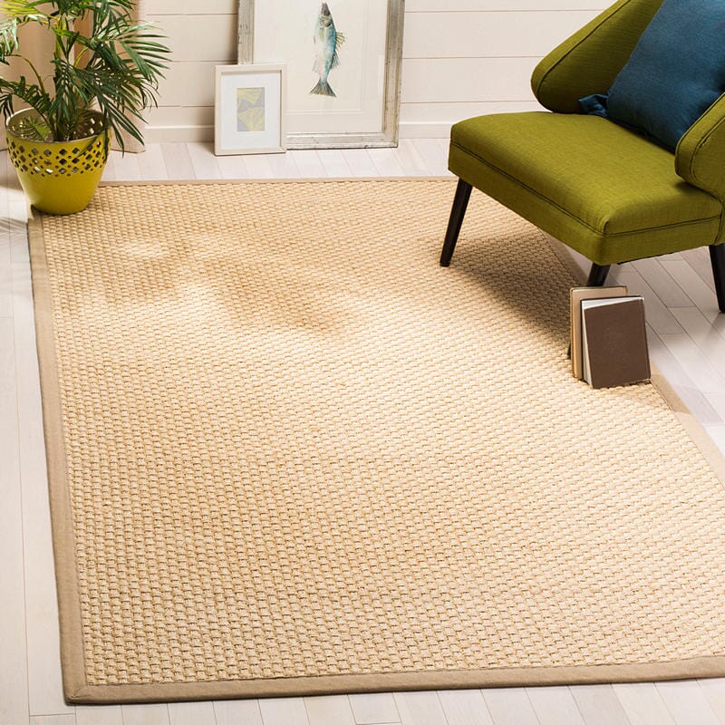 Safavieh Natural Fiber Nf156A Natural / Beige Bordered Area Rug