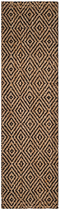 Safavieh Natural Fiber Nf181C Natural / Black Natural Fiber Area Rug