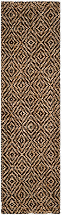 Safavieh Natural Fiber Nf181C Natural / Black Natural Fiber Area Rug