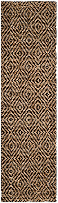 Safavieh Natural Fiber Nf181C Natural / Black Natural Fiber Area Rug