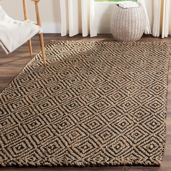 Safavieh Natural Fiber Nf181C Natural/Black Rug.