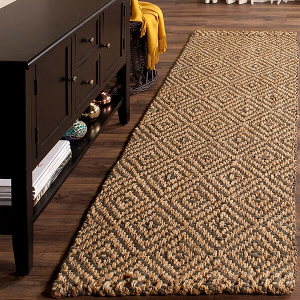 Safavieh Natural Fiber Nf181D Natural/Grey Rug.