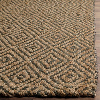 Safavieh Natural Fiber Nf181D Natural / Grey Natural Fiber Area Rug