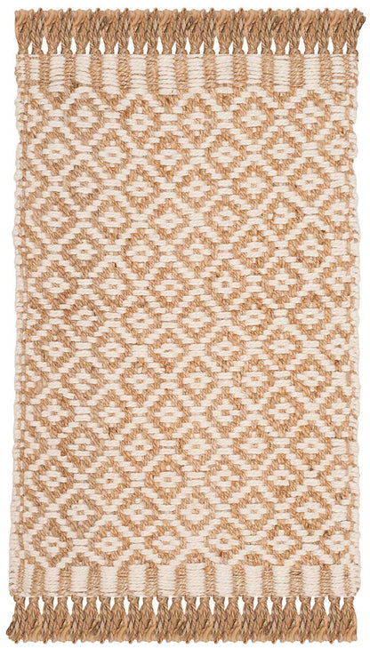 Safavieh Natural Fiber Nf182A Natural / Ivory Geometric Area Rug