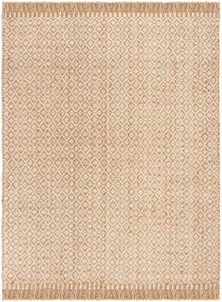 Safavieh Natural Fiber Nf182A Natural / Ivory Geometric Area Rug