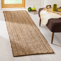 Safavieh Natural Fiber Nf183A Natural / Brown Solid Color Area Rug