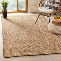 Safavieh Natural Fiber Nf183A Natural / Brown Solid Color Area Rug