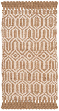 Safavieh Natural Fiber Nf184A Natural / Ivory Geometric Area Rug