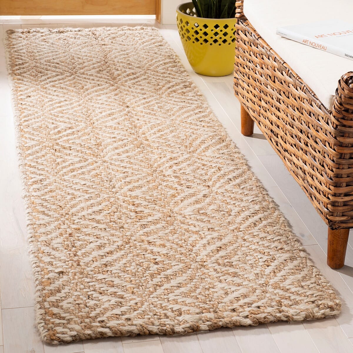 Safavieh Natural Fiber Nf185A Natural / Ivory Area Rug