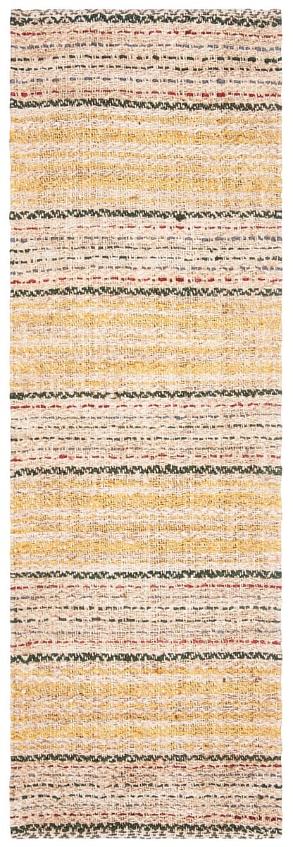 Safavieh Natural Fiber Nf202A Ivory / Gold Striped Area Rug