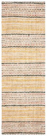 Safavieh Natural Fiber Nf202A Ivory / Gold Striped Area Rug