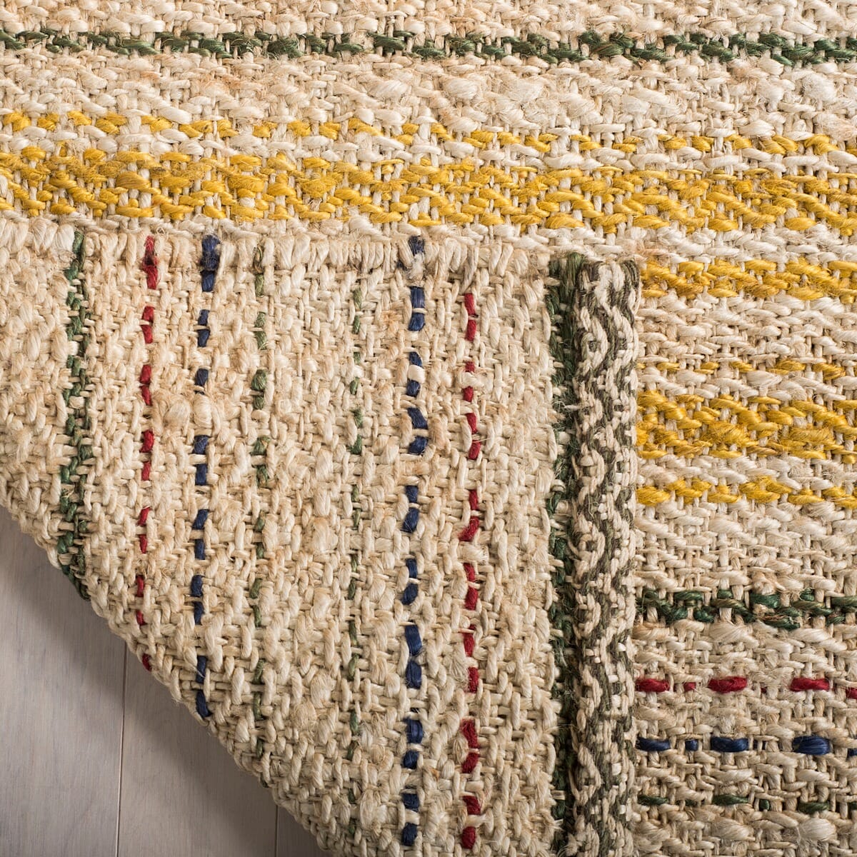 Safavieh Natural Fiber Nf202A Ivory/Gold Rug.