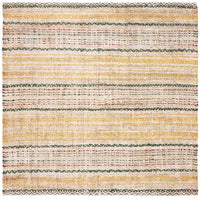 Safavieh Natural Fiber Nf202A Ivory / Gold Striped Area Rug