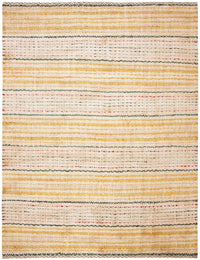 Safavieh Natural Fiber Nf202A Ivory / Gold Striped Area Rug