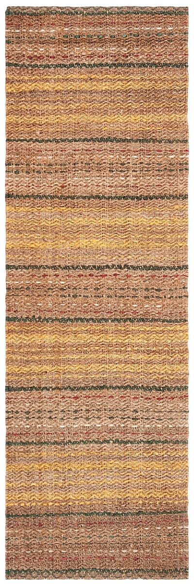 Safavieh Natural Fiber Nf202B Natural / Gold Striped Area Rug